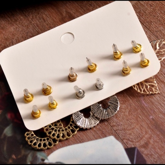 🔻PRICE TO SELL🔻FINAL🔻FASHION EARRINGS 6 PAIRS - Picture 4 of 5